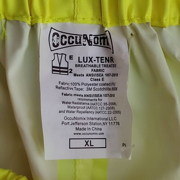 Occunomix XL Lux-Tenr High-Visibility ANSI/ISEA 107-2010 Class E Rain Pants - Picture 10 of 10